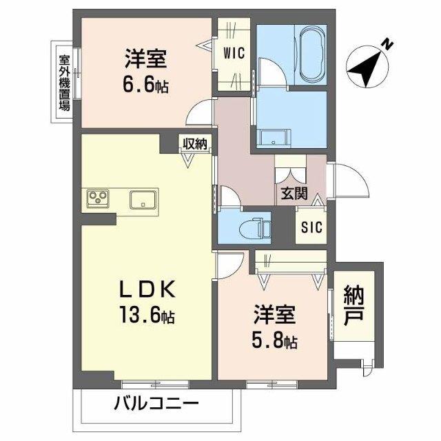 シャーメゾンアグスト（301） 間取り図画像