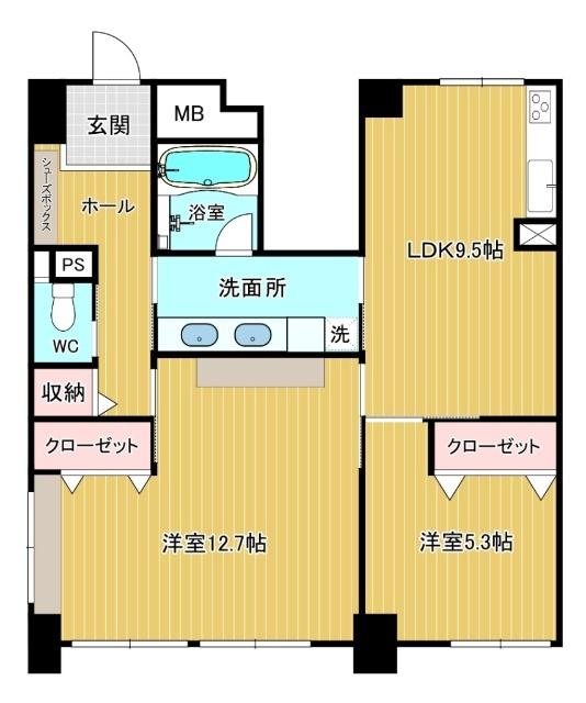 ライオンズマンション富山西町（1101） 間取り図画像
