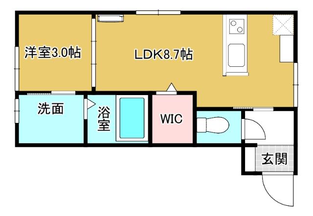 Ｅｌ　ｖｉｔａ安養坊（201） 間取り図画像