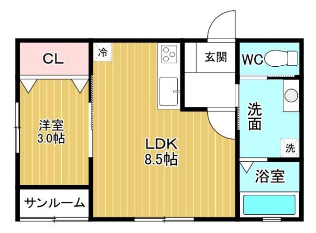 Alba　Grande　B（B206） 間取り図画像