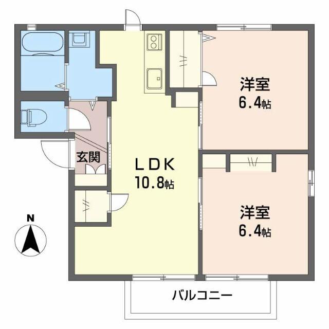 フォーレス石坂（202） 間取り図画像