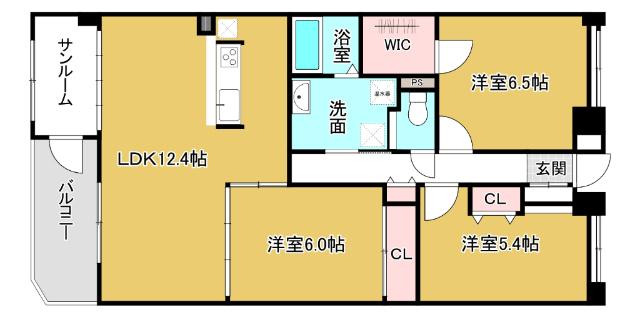 シェモア堀川（105） 間取り図画像
