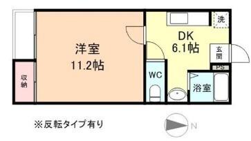 ティーハウスⅠ（102） 間取り図画像