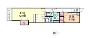 ターミナルハイツ（4B） 間取り図画像