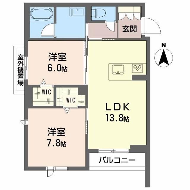 シャーメゾン 二口 パナⅩⅠ（301） 間取り図画像