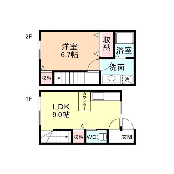 ガーデンヒル上冨居I（108） 間取り図画像