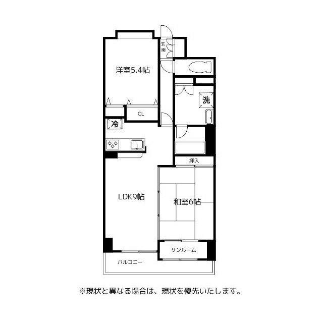 エグゼ富山（808） 間取り図画像