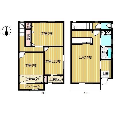 プランドールHayahoshi（3-B） 間取り図画像