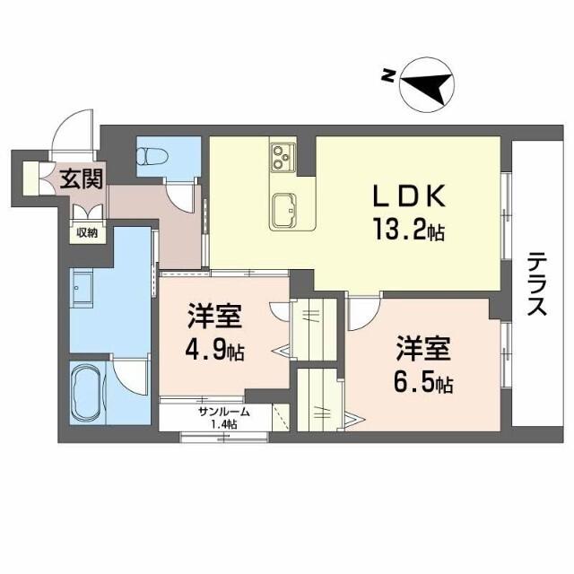 リオ・ルシオル（Rio　Luciole）（102） 間取り図画像