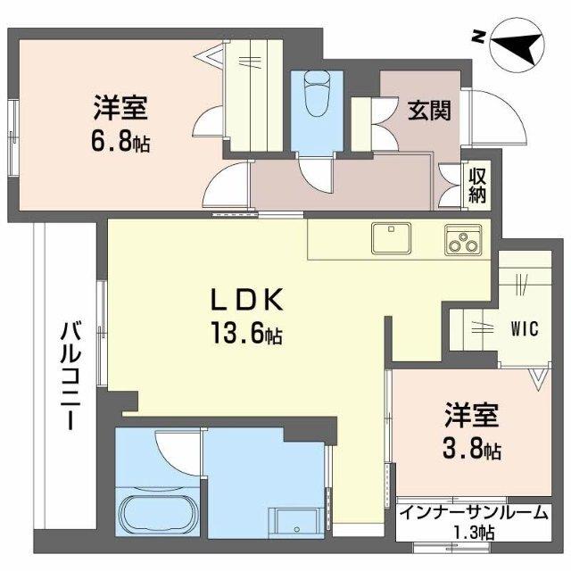 リオ・ルシオル（Rio　Luciole）（303） 間取り図画像