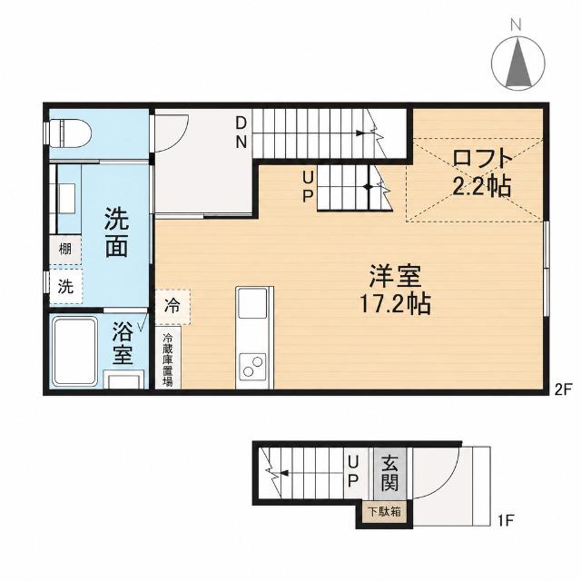 ル・アンジュ長江　B棟（202） 間取り図画像