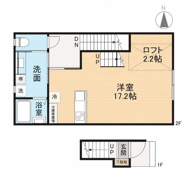 ル・アンジュ長江　B棟（203） 間取り図画像