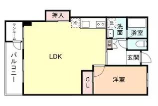 北野ハイツ（204） 間取り図画像