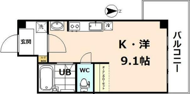 ベルシェ西町（401） 間取り図画像