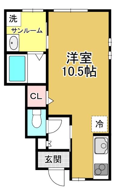 D-BOX桜谷（B5） 間取り図画像