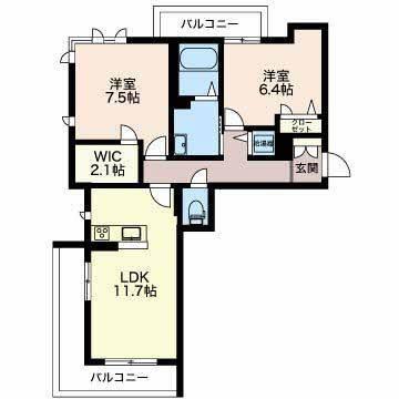 グレイス　フェアリー（110） 間取り図画像