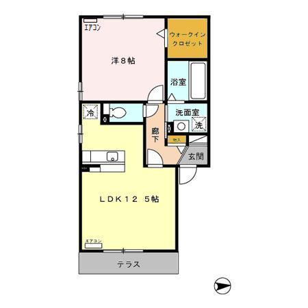 アヴァンセ呉羽（101） 間取り図画像