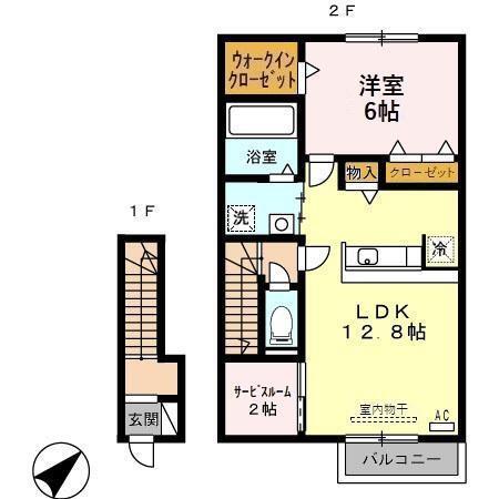 ラ・シェール下堀（202） 間取り図画像