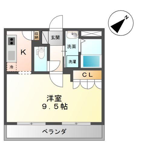 ヴィラ宝町 間取り図画像