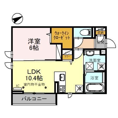 a l'est(ア レスト)（101） 間取り図画像