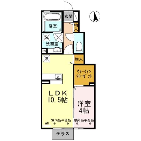 サンシャイン上冨居（103） 間取り図画像