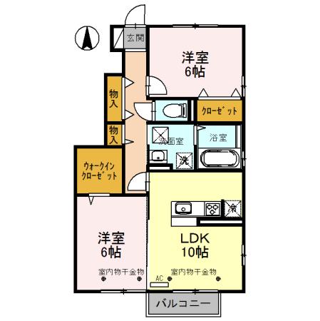 ボナールみなみ（101） 間取り図画像