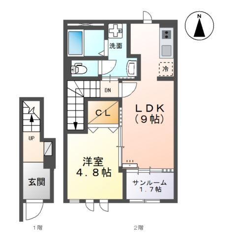 ＡｖｅｎｉｒⅡ 間取り図画像