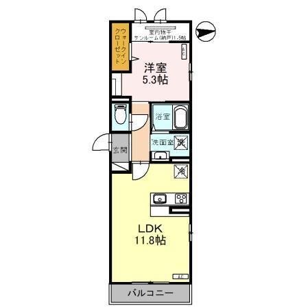 ルミナス南田町（201） 間取り図画像