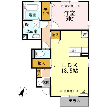 グランツ　B（103） 間取り図画像