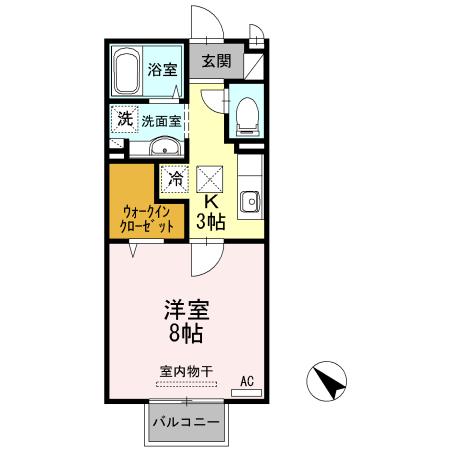 ジュネス下新（107） 間取り図画像