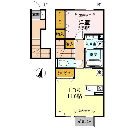 Mi casa tu casa(ﾐｶｻﾂｶｻ)（205） 間取り図画像