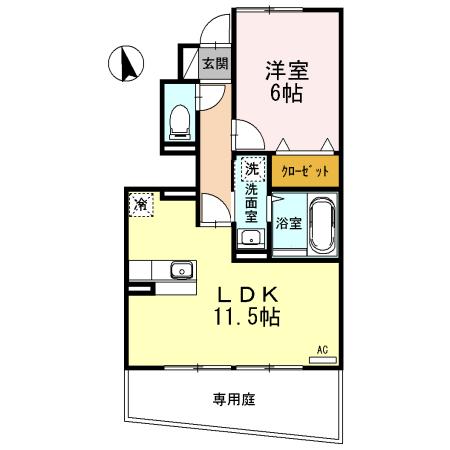 D-room As　B（106） 間取り図画像