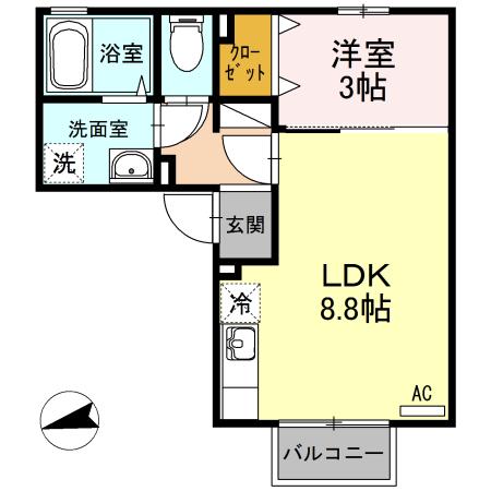 デューク ヴィラ（203） 間取り図画像