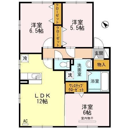 シェルメール（102） 間取り図画像