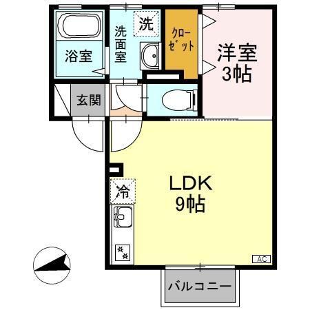 デューク ヴィラ（102） 間取り図画像