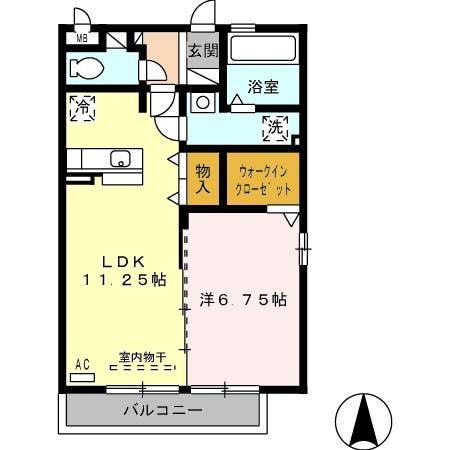 メゾン グラーブル（201） 間取り図画像