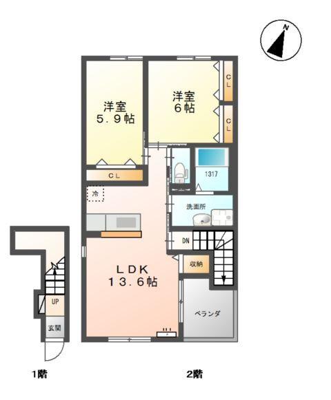 プティ・ベール　結 間取り図画像