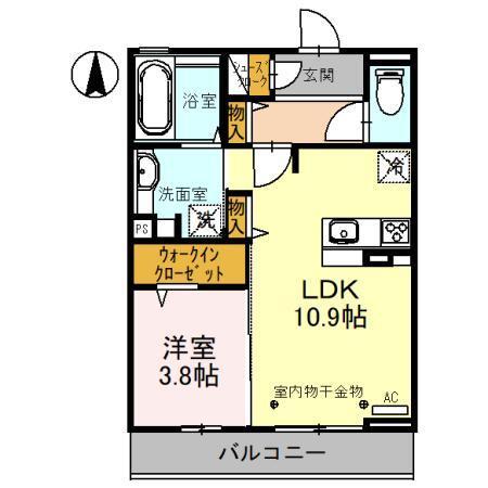 フローリッシュ（305） 間取り図画像