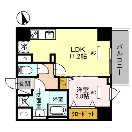カーサ大手町（203） 間取り図画像