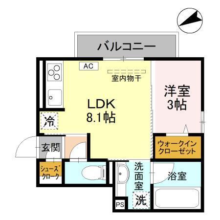 ツインリーフ（201） 間取り図画像