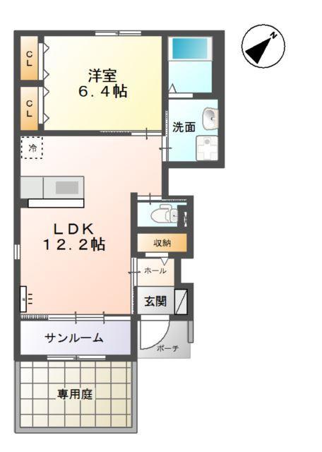 シャルムⅠ 間取り図画像