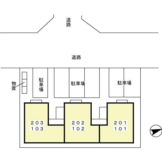 デューク ヴィラ（203） 駐車場