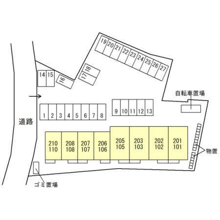 D-room本郷町（110） 駐車場