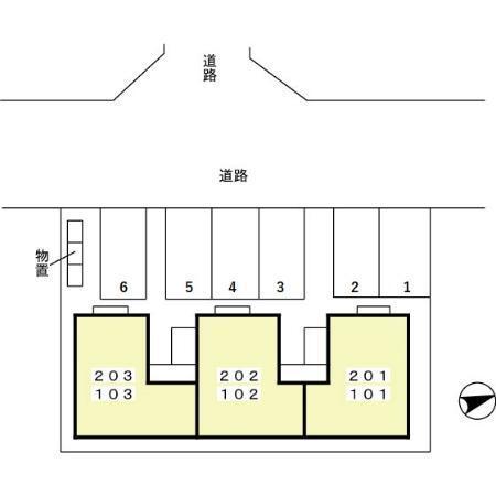デューク ヴィラ（102） 駐車場