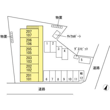 ルポ藤の木（207） 駐車場