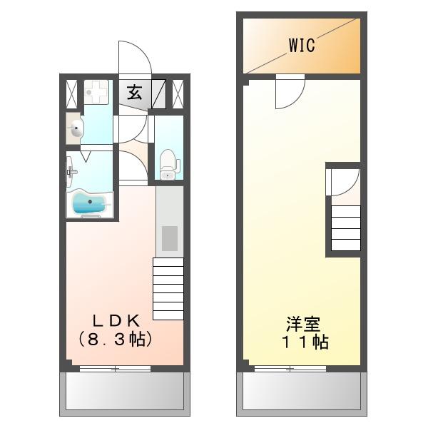 VILLA COURT CARROT７（205） 間取り図画像