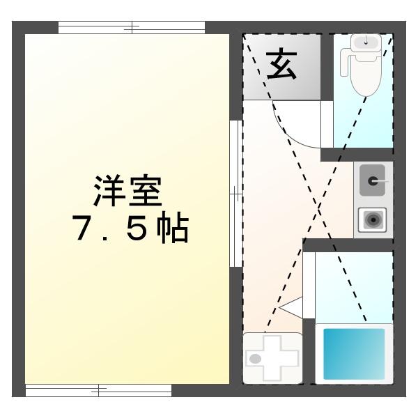 コスモスⅡ（105） 間取り図画像
