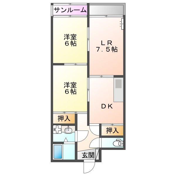 Ａｓｈｉビル（306） 間取り図画像