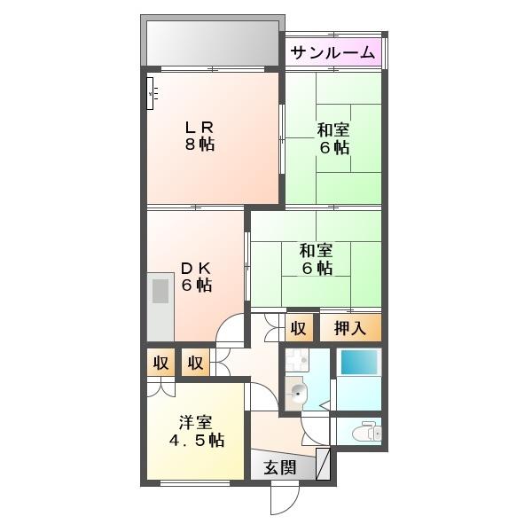 間取り図写真