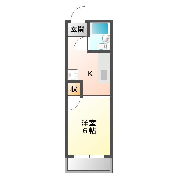 Casa　Felice（405） 間取り図画像